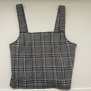 black and white plaid tank top!
